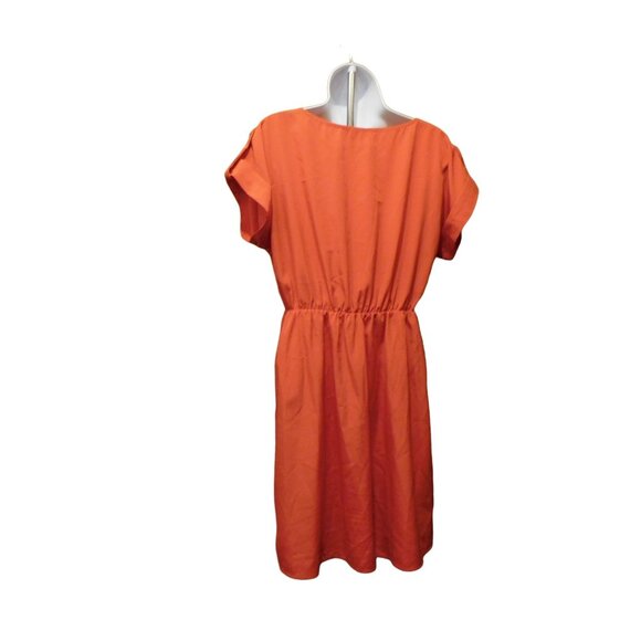 Women's Orange Dress Whisper Short Sleeves  Sz. L - Picture 2 of 7